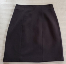 Elie Tahari Black Polyester/Rayon Knee Length A Line Skirt Misses Size 6 - £17.12 GBP