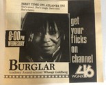 Burglar Print Ad Advertisement Whoopi Goldberg Atlanta Tpa14 - £4.72 GBP