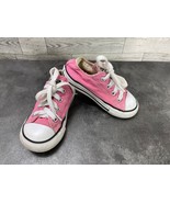 converse All Star Ctas Sneakers Infant 7M Shoes Pink Gray Canvas Lace Up... - $26.91 CAD