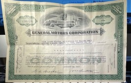 General Motors JH Green 1957 Stock Certificate 3 Shares GM - £13.81 GBP