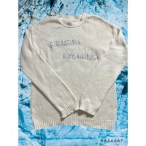 Men&#39;s Armani Exchange Blue Logo 100% Cotton Cream Colored Sweater - £23.65 GBP