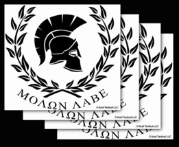 Acid Tactical 8&quot; ΜΟΛΩΝ ΛΑΒΕ MOLON LABE Vinyl Car Truck Window Sticker 4P... - £11.78 GBP