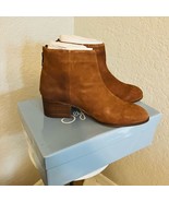 SEYCHELLES Floodplain Block Heel Suede Bootie, Brown/Cognac, Size 9.5 NWT - $1,471.07 MXN