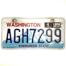 2019 United States Washington Evergreen State Passenger License Plate AGH7299 - £13.23 GBP