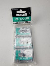 Maxell MC-60 Microcassette Blank Tape 3PK MC-60UR Normal Position - €16,83 EUR