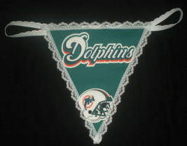New Sexy Womens MIAMI DOLPHINS NFL Gstring Thong Lingerie Panties Underwear - £14.94 GBP