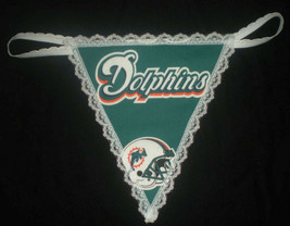 New Sexy Womens Miami Dolphins Nfl Gstring Thong Lingerie Panties Underwear - £15.17 GBP