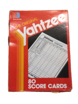 Vintage Original Yahtzee Score Cards 80 Sheet Pad In New Open Box Milton Bradley - £14.68 GBP