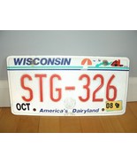 Wisconsin License Plate #STG-326 AMERICA’S DAIRYLAND - $110.22 MXN