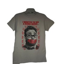 TeeFury Gray Graphic Movie The Interview T-Shirt 2XL Stretch Cotton Parody New - £7.81 GBP