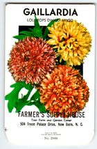 Farmers Supply House Gaillardia Flower Seed Packet EMPTY Envelope Vintage - $7.28