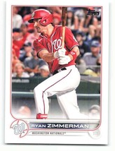 2022 Topps #296 Ryan Zimmerman NM-MT Nationals ID:41094 - $1.67