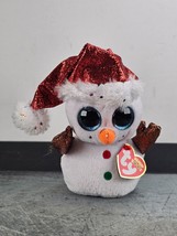 Ty Beanie Boos Flurry The Snowman 6&quot; 15cm MWMT Happy Holiday Gift &amp; Deco... - £6.29 GBP