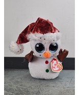 Ty Beanie Boos Flurry The Snowman 6&quot; 15cm MWMT Happy Holiday Gift &amp; Deco... - £6.15 GBP