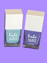 Halo Hand Nontoxic Nail Polish 2 Pack Blue/Purple NIB - £11.64 GBP