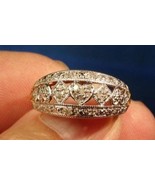 SALE!!! Natural White Diamond Hearts Ring .18ct sz10  - $149.99