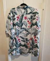 New Tommy Bahama Size 3XL 100% Silk Tropical Kauai Canopy Hawaiian Camp Shirt - £93.95 GBP