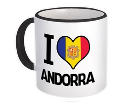I Love Andorra : Gift Mug Flag Heart Country Crest Andorran Expat - £12.91 GBP