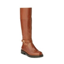 Ralph Lauren Womens 7.5 B Tan Brown Leather Knee High Riding Boots NIB HE2 - £69.72 GBP