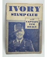IVORY STAMP CLUB WITH CAPTAIN TIM HEALY STAMP ALBUM WITH FEW STAMPS GLUE... - £22.04 GBP