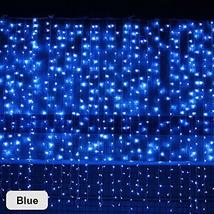 Golandstar 3M x 3M 300 LEDs Curtain Light Festival Party String Lights LED Snowf - £18.19 GBP