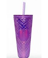 Starbucks Pink Bling Berry Blast 2022 Cold Cup Studded Venti Tumbler 24oz - $22.49