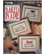 Baked In A Pie Cross Stitch Booklet 1995 Sandi Gore Evans Leisure Arts 2781 - £3.19 GBP