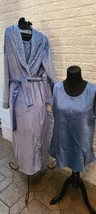 Jones New York Blue 3 piece Pajama Robe Set Women&#39;s Size XL   - $44.40 CAD