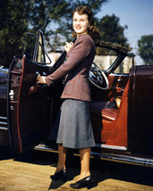 Deanna Durbin 8x10 Photo posing with 1940's car - $7.99