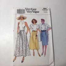 Vogue 9850 Size 14 16 18 Misses&#39; Skirt - $12.86