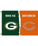 Green Bay Packers and Chicago Bears 3x5ft Divided Flag, Machido flag - $30.00