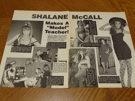 Shalane Mccall teen magazine pinup clipping makes a model teacher Teen Set - £7.96 GBP
