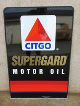 Vintage Citgo SUPERGARD Motor Oil Gas Station Sign Street Talker Stout A - $251.17