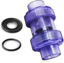 Clear UPVC Check Valve, 1Inch Slip Swing Full Port Utility Double True U... - €50,14 EUR