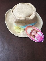 MY LIFE Straw Fedora HAT FITS AMERICAN 18 INCH GIRL DOLL - £12.95 GBP