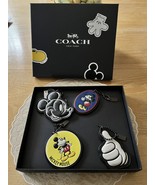 NWT/COACH X DISNEY/MICKEY MOUSE/BAG CHARMS/SET OF 4 - $200.00