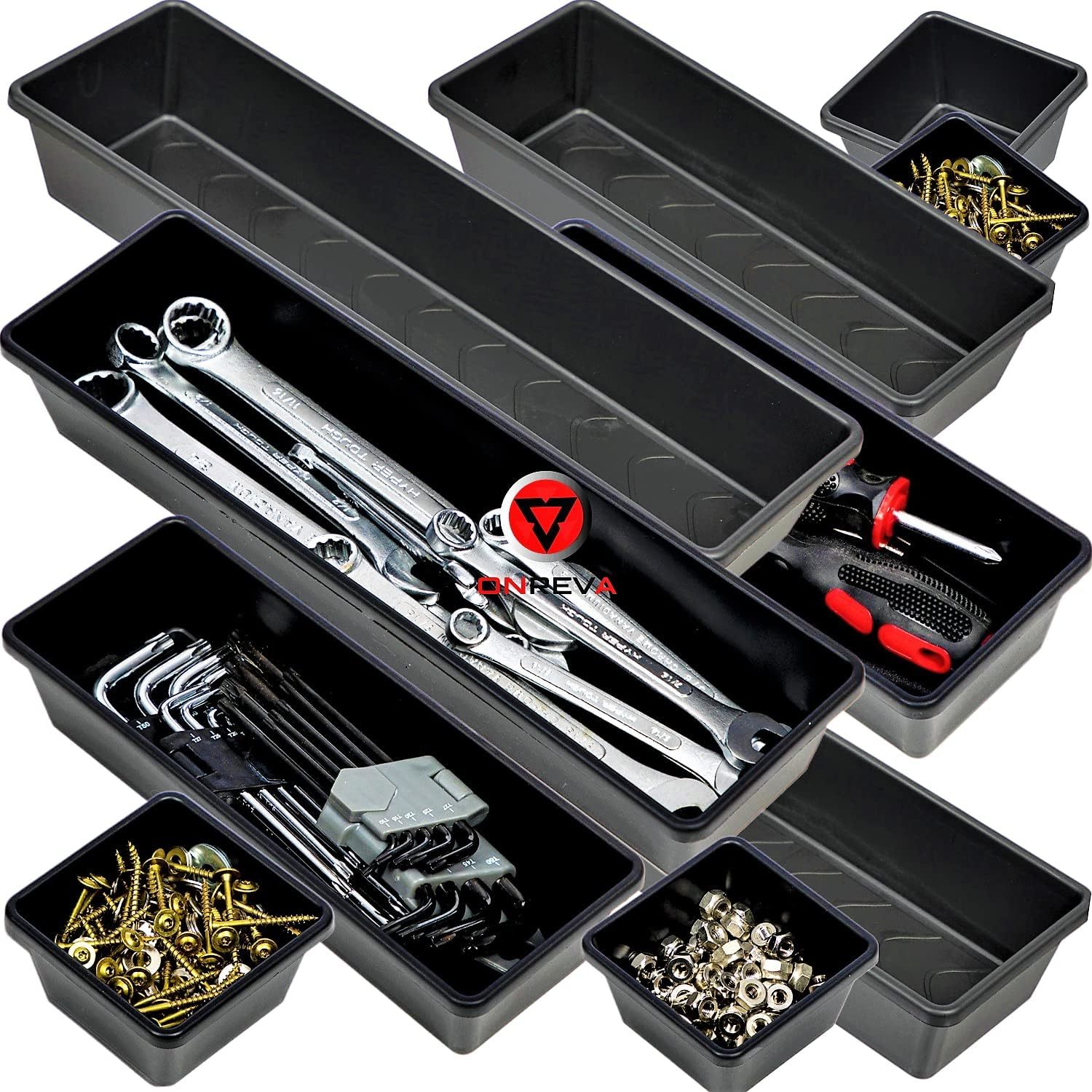 Tool Box Organizer Tray Divider Set, Extra Large Toolbox Trays, Tool Box... - $31.99