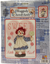Raggedy Ann &amp; Andy Counted Cross Stitch #77-105 &quot;Sweet Little Girl&quot; 8&quot;x10&quot; - £14.14 GBP