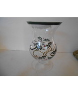 LENOX GLASS HURRICANE VASE HOLLY &amp; BERRY FINAL SALE - $6.72 CAD