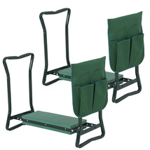 2pcs Seat Bench Kneeling Pad Tool Pouch Gardening Folding Chair Outdoor Garden - £73.90 GBP