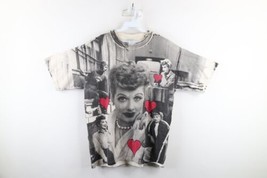 Vtg 90s Mens Large Distressed All Over Print I Love Lucy Short Sleeve T-Shirt - $148.45