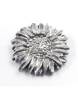 Jim Clift Pewter Sunflower Flower Handcrafted Metal Lapel Pin Tie Tack S... - $9.99