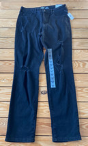 old navy NWT women’s power Slim straight High Rise jeans Size 10 black G2 - £11.84 GBP