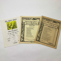 Set of 3 Music Sheets Lord&#39;s Prayer 91st Psalm Behold What Manner of Love - £8.41 GBP