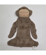 Slumberkins Taupe Brown Big Foot Yeti Snuggler Lovey Plush Blanket - $285.45 MXN
