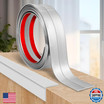 Flexible Peel &amp; Stick Wall Corner Guards Silver 2.4in x 40ft Edge Protector - $71.19