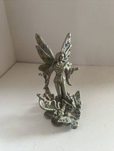 Pewter Fairy Denicolo Sunglo 1994 Fairy w Butterflies 4&quot; - £18.76 GBP