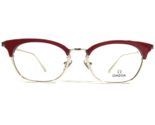 Omega Eyeglasses Frames OM 5009-H 066 Red Gold Cat Eye Round Full Rim 49... - £117.33 GBP