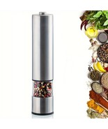 Finger Push Salt Pepper Grinder Mini Stainless Steel One Hand Spice Mill - $749.36 MXN