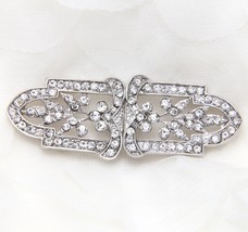 Rhinestone Buckle, Sash Belt Buckle, Rhinestone Buckle, Hook And Eye  - £9.25 GBP